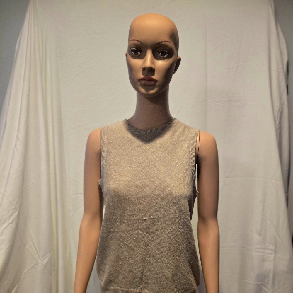 DKNY Beige Sleeveless Tank Top